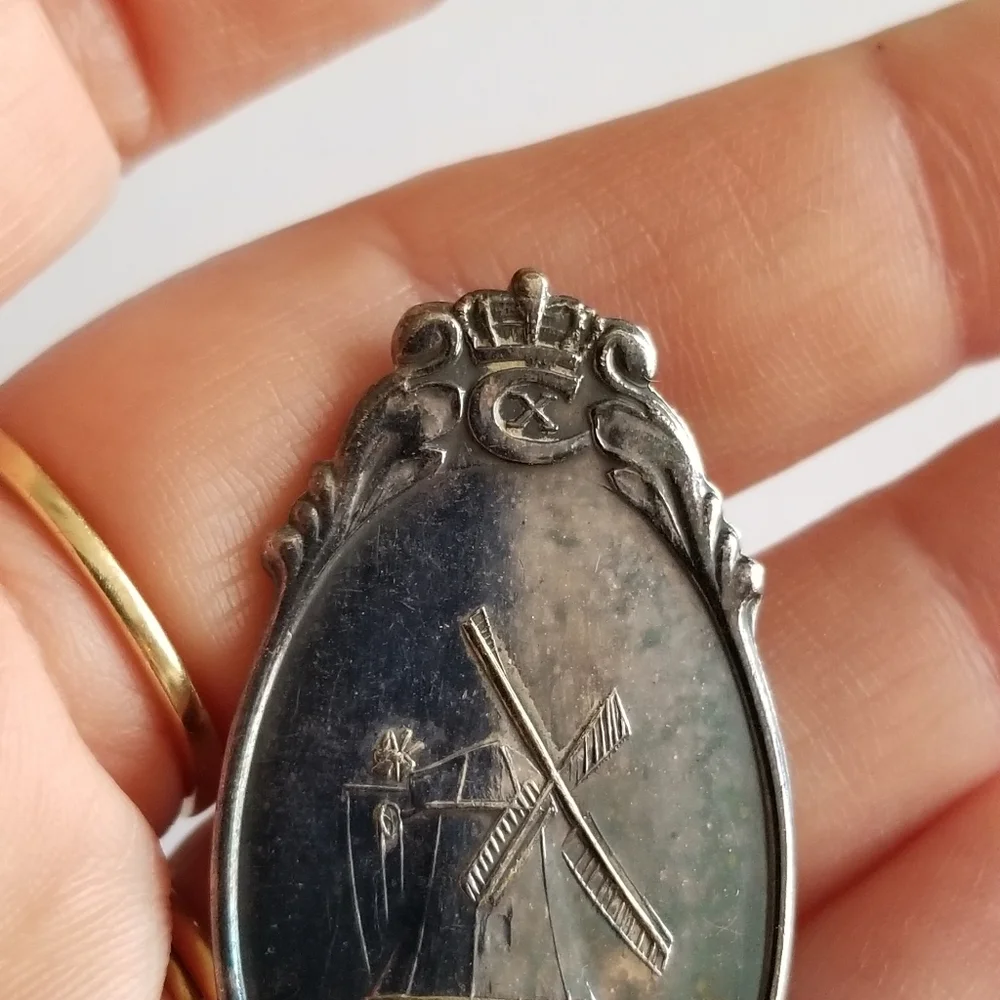 Vintage Denmark spoon silver plate Danmark Dybbol Molle Dana Souvenir